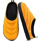 RockDove Men’s Trail-Therm Quilted Memory Foam Slippers for Camping and Indoor Outdoor Adventures with Anti-Slip Rubber Sole