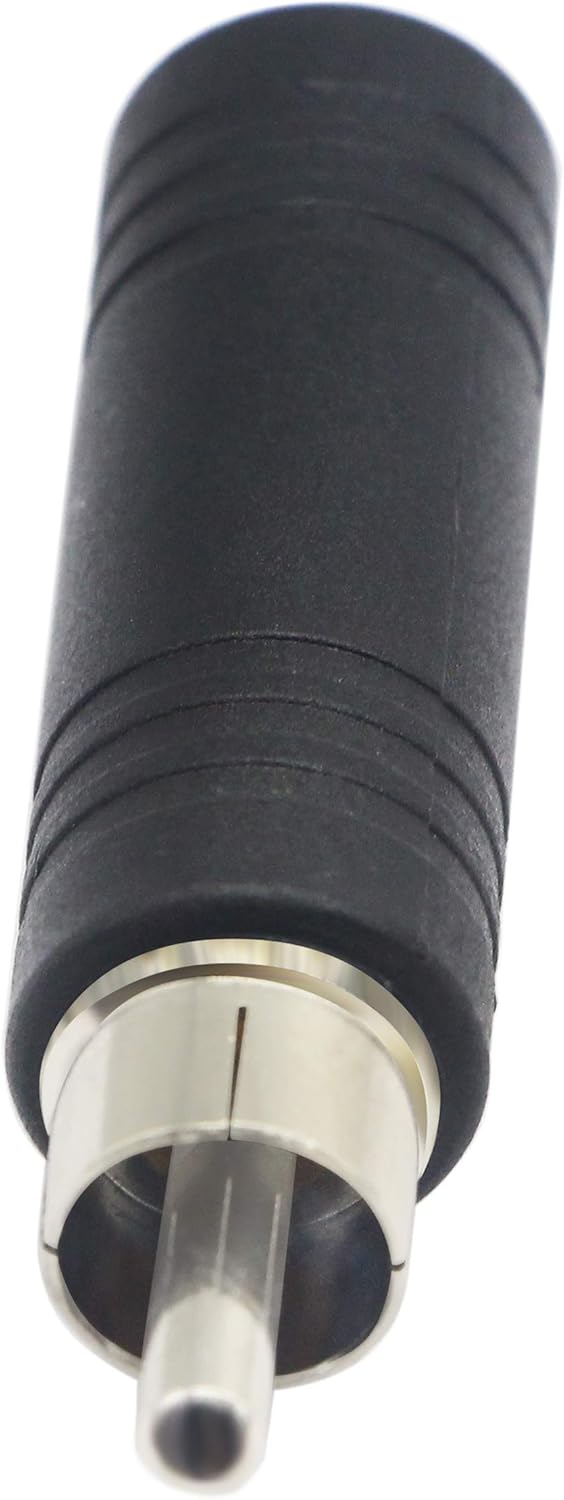 zdyCGTime 6.35mm to RCA Adapter RCA Male Plug to 6.35mm 1/4 Inch Mono Female Audio Mic Plug Adapter Jack Converterr (5 Packs) - Image 5