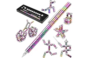 AFN Fidget Pen, Magnetic Fidget Cool Gadgets Pen, Decompression Magnet Pen Fidget Toy, Relieve Pressure Novel Toy Fidget Gift for Kids, Boys, Girls, Teens or Friends for Birthday Christmas (Mixcolor)