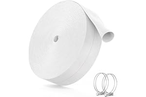 AGHITG 1-1/2" ID x 60 FT Lightweight Backwash Hose, Discharge Fire Hose Reinforced Pool Drain Hose, Lay Flat Sump Pump Hoses for Swimming Pool