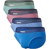 Separatec Men's Briefs Rayon Made from Bamboo Breathable Seamless Underwear Dual Pouch Comfort Underwear for Men 4 Pack