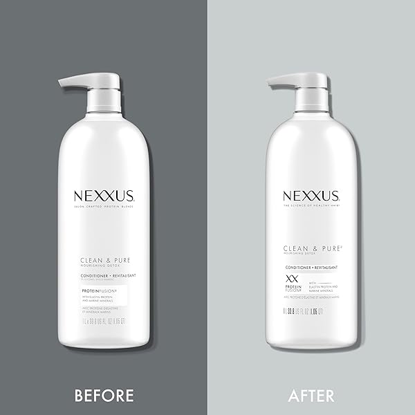 NEXXUS CLEAN AND PURE CONDITIONER, WITH PROTEINFUSION, NOURISHED HAIR CARE SILICONE, DYE AND PARABEN FREE 33.8 OZ