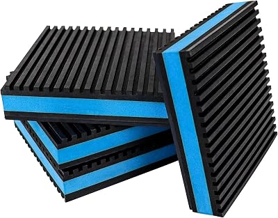 BJADE'S Heavy Duty Rubber EVA Anti-Vibration Pads 2x2x7/8in for HVAC Washer