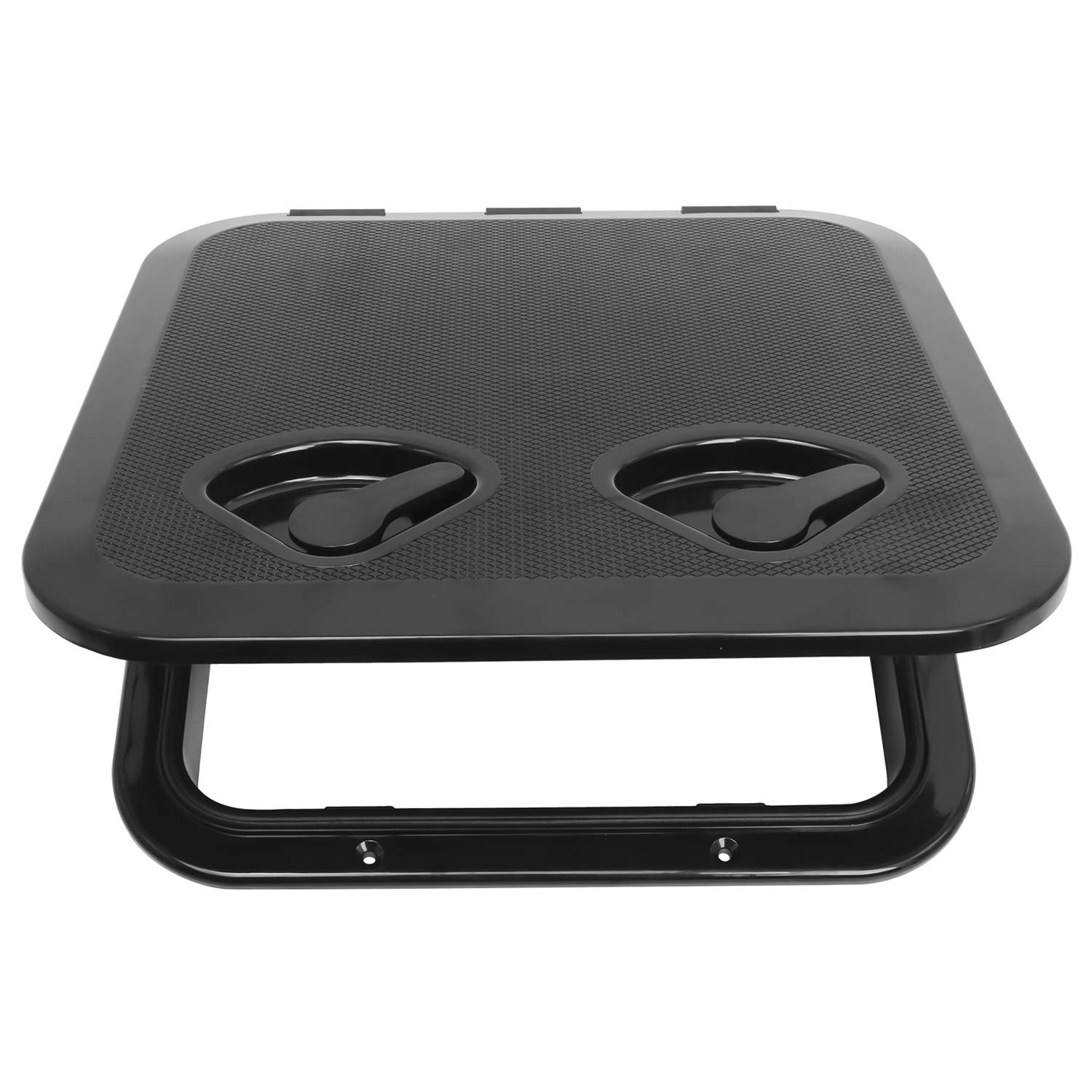 Amarine Made Marine Deck Hatch Boat Deck Hatch Access Hatch & Lid 14-1/2" X 14-5/8" -370mmx375mm, Black