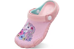 BESROAD Kids Girls Boys Quick Dry Athletic Water Shoes Sandals Pool Swim Outdoor Sandals Wide House Clog Slippers