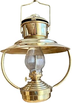 Amazon Co Jp Roost Outdoors Brass Trawler Oil Ship Lantern 真鍮トローラーオイルランタン シップランプ 船灯 ネルソンランプ アンカーランプ ケロシン ランタン 真鍮ランタン ブラスランタン 簡易日本語説明書付き 25cm スポーツ アウトドア