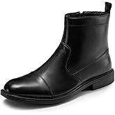 Arkbird Men's Chelsea Boots Zip Ankle Dress Boot Genuine Leather Boots for Casual and Formal