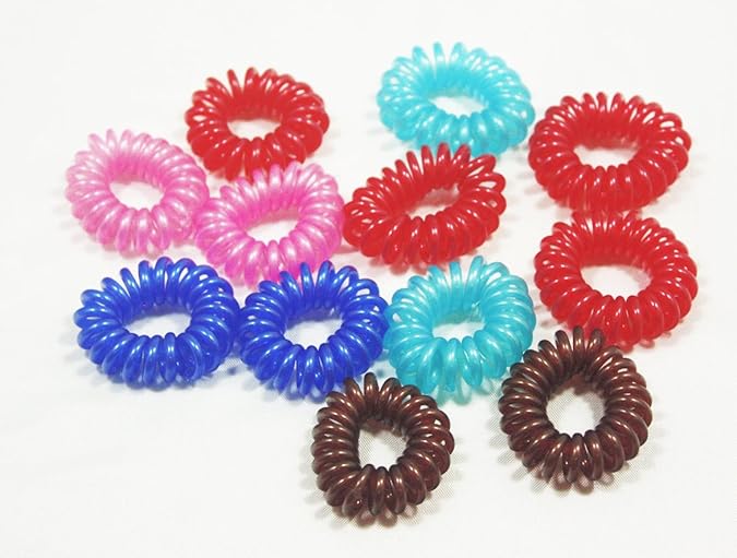 12 Pcs Assorted Color Small Solid7 Square Rubber Swirl