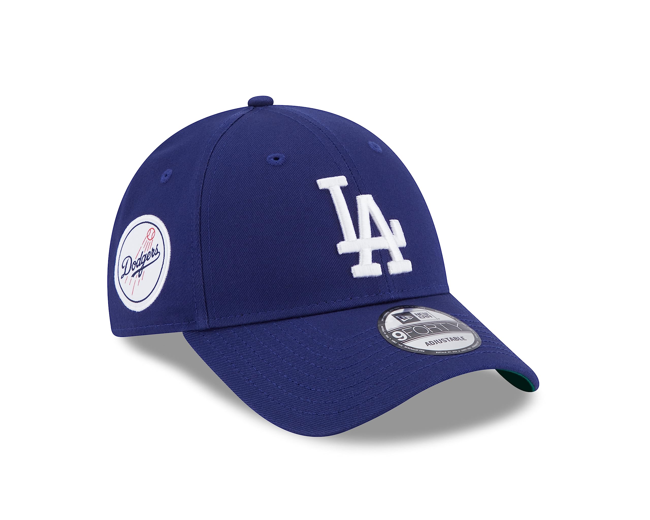 New Era Los Angeles Dodgers MLB Team Side Patch Darkroyal 9Forty Adjustable Cap - One-Size
