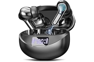 Wireless Earbuds Bluetooth 5.3 Headphones HiFi Stereo, Wireless Earphones with Noise Cancelling Mic, 50H Playback Ear Buds wi
