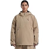 GSOU SNOW Women's Snowboard Jacket Baggy Ski Jackets Waterproof Snow Hooded Coat Windproof Mountain Winter Outdoor Sports