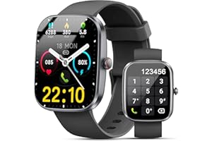 MATAST Smart Watch, 1.91" Smartwatch for Men Women (Answer/Make Call), Fitness Tracker with 120+ Sport Modes, IP68 Waterproof, Heart Rate/Spo2/Sleep Monitor, Pedometer, Activity Tracker for Android iOS