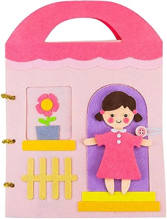 Amazon Diy布絵本 クリスマステーマ手作りブック 自分で作る絵本 ベビーおもちゃ学習多機能 ソフトブック 赤ちゃん 破れない玩具 綿 布の玩具 出産祝い プレゼント 布のおもちゃ おもちゃ