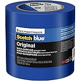 Scotch Painter's Tape 2090-36AP3 ScotchBlue Original Painter's Tape, 1.41" Width, Blue