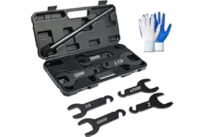 XiTuanYuan 8PCS Fan Clutch Removal Tool Kit, 43300 Pneumatic Fan Clutch Wrench, Compatible with Ford, GM, Chrysler, and Jeep, Includes Gloves