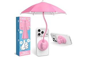Phone Umbrella for Sun Shade Magnetic: Universal Anti-Glare Umbrella for iPhone UPF45+ Heat UV Protection Thumbs Up Women Teen Girl Gifts Trendy Stuff Pool Travel Beach Accessories Vacation Essentials