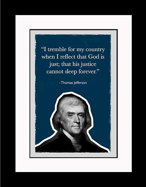 Amazon Wesellphotos Thomas Jefferson I Tremble For My Country ポスター プリント 写真またはフレーム入り写真 トーマス ジェファーソン 大統領のウォールアート装飾とギフト x26 Double Matted To 13x19 Framed アートフレーム ポスター オンライン通販