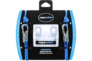 Roperoller Rope Tightening Tool & Tensioner 6-Pack with Rollercam Technology – Heavy-Duty Tie Down for Camping, Tarps, Guy Lines, Boating & Outdoor Gear – Includes Reflective Cord & Carry Case