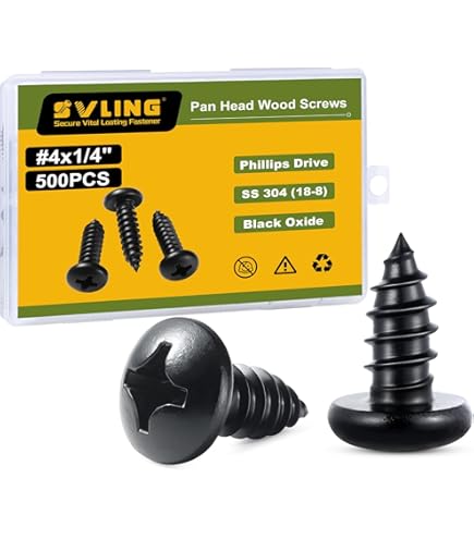 Cabentry Brand | Wood Screws | Pan Head | Phillips Drive | #8 | 7