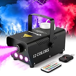 Fog Machine - Smoke Machine with 12 Colorful LED