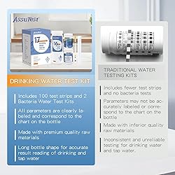 AssuTest 17 in 1 Water Test Kit-100 Strips + 2