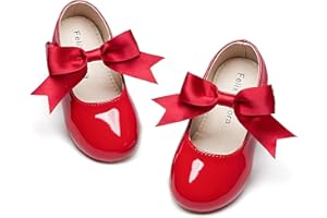 Felix & Flora Toddler Flower Girl Dress Shoes - Girl Ballet Flats Party School Shoes Wedding