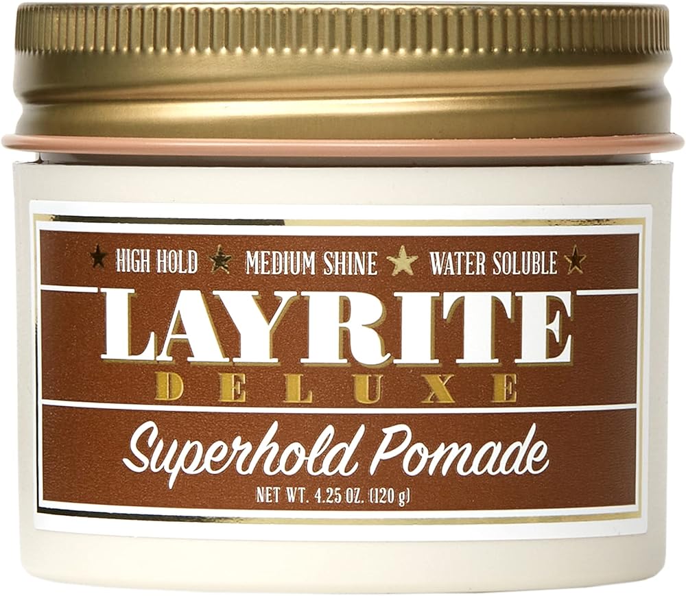 Layrite Superhold Pomade 120g Water Soluble High Hold Medium Shine Hair Styling
