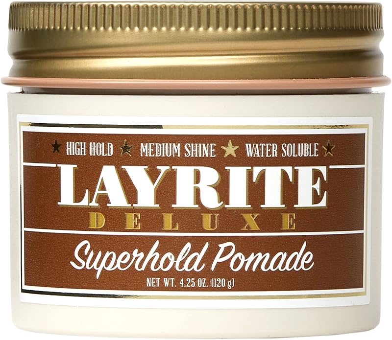 Layrite Superhold Pomade 120g Water Soluble High Hold Medium Shine Hair Styling