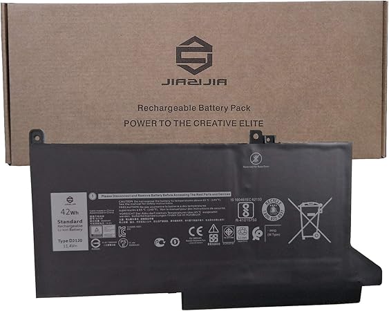 Amazon Com Jiazijia Dj1j0 Laptop Battery Replacement For Dell Latitude 7280 7290 7380 7390 7480 7490 Series Notebook Pgfx4 451 zl Onfoh Black 11 4v 42wh 3500mah 3 Cell Computers Accessories