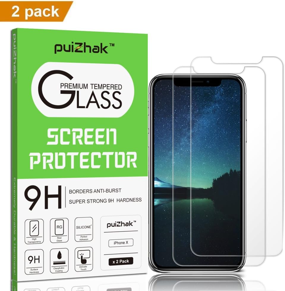 PUIZHAK 2 PACK Ultra Thin 0.26mm Durable 2.5D Curved Case Friendly Bubble Free Scratch Resistant HD Clear Tempered Glass Compatible With Iphone 8 Plus/ 7 Plus/6S Plus/ 6 Plus Screen Protector