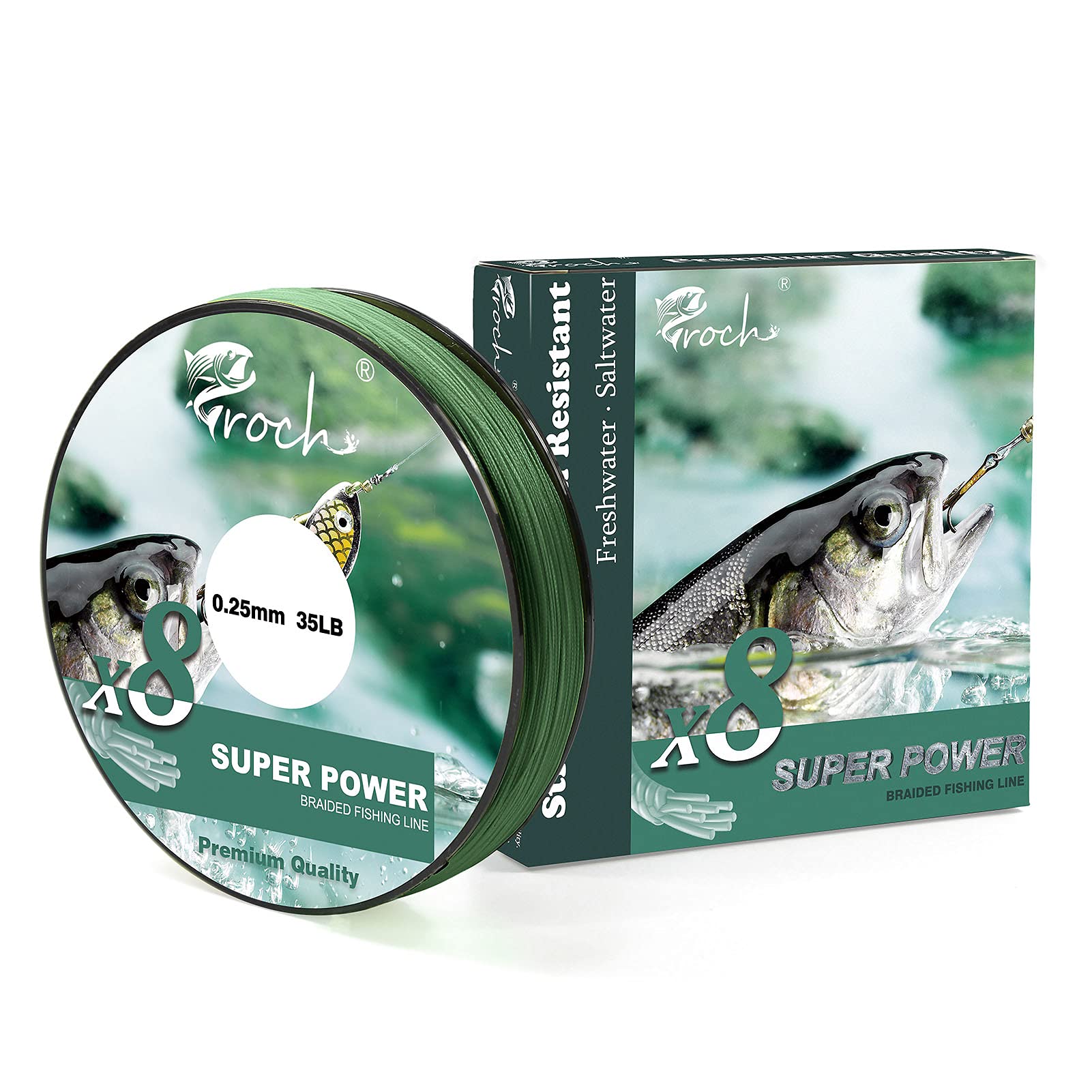 Croch Braided Fishing Line 8 Strands 300 m / 500 m / 1000 m Strong PE Line Colourfast 0.1-0.3 mm 14-45 LB