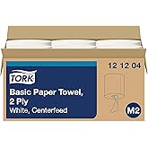 Tork Soft Centerfeed Hand Towel White M2, High Absorbency, 6 x 600 Sheets, 121204