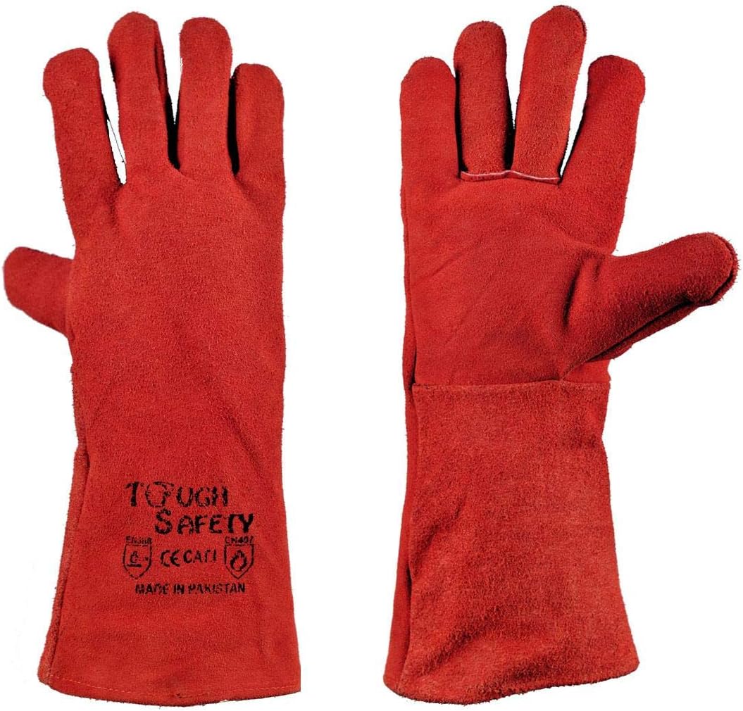 Red Welding Gloves (heavy Duty) Toughsafety Buy Online at Best Price