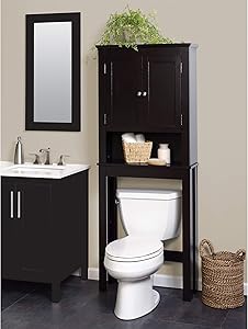 Zenna Home Custom Suite Over-The-Toilet Spacesaver, Espresso