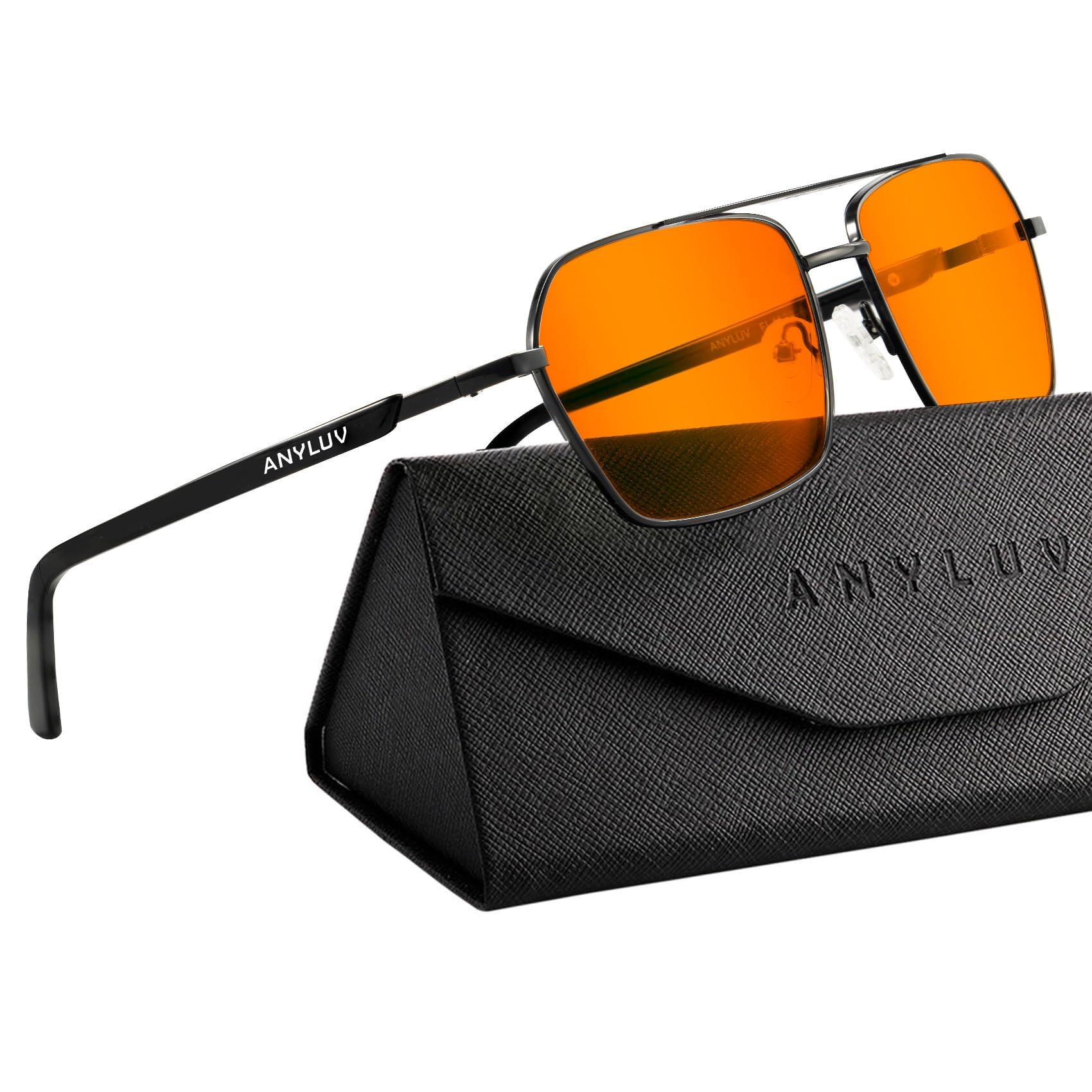 Photo 1 of ANYLUV Blue Light Glasses Men/Women, Blue Light Blocking Glasses, Computer Screen Blocker Eyes Protection Glasses