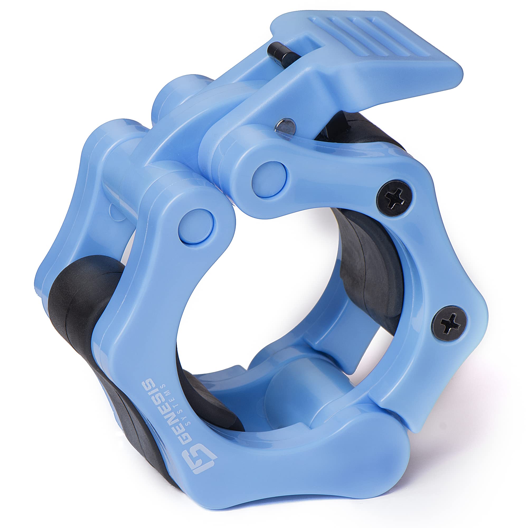 GENESIS SYSTEMS Olympic Barbell Clips 2 Inch Barbell Clamps Bar Collars Weight Quick Release - for Weightlifting