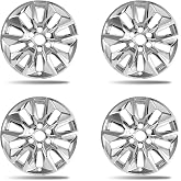 Paanlok 20 Inch Chrome Silver ABS Wheel Skins for 2019-2026 Chevrolet Silverado 1500 &amp; 2021-2024 Tahoe Suburban, Fits OEM Alloy Wheels 23376221 &amp; 23376222, Snap-On Wheel Covers, 4-Pack