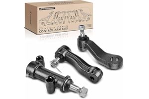 A-Premium Set of 3, Idler Arm K6535 & Idler Arm Bracket K6723 & Pitman Arm K6654, Compatible with Chevrolet & GMC- Silverado/