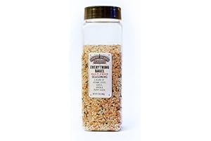 CONEY ISLAND CLASSICS Everything Bagel SALT FREE Seasoning Premium Spice Blend With Sesame Seeds Onion Garlic And Poppy Seed Bulk Shaker Gluten Free Keto And Paleo 12 Oz (Container Style Might Vary)