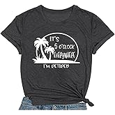 COMIZI Retirement Shirts for Women I'm Retired Tshirt Teacher Grandma Retired Tee Tops