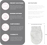 Soft Touch Baby Girls' Anti-Scratch Mittens White 6 Pack view 5