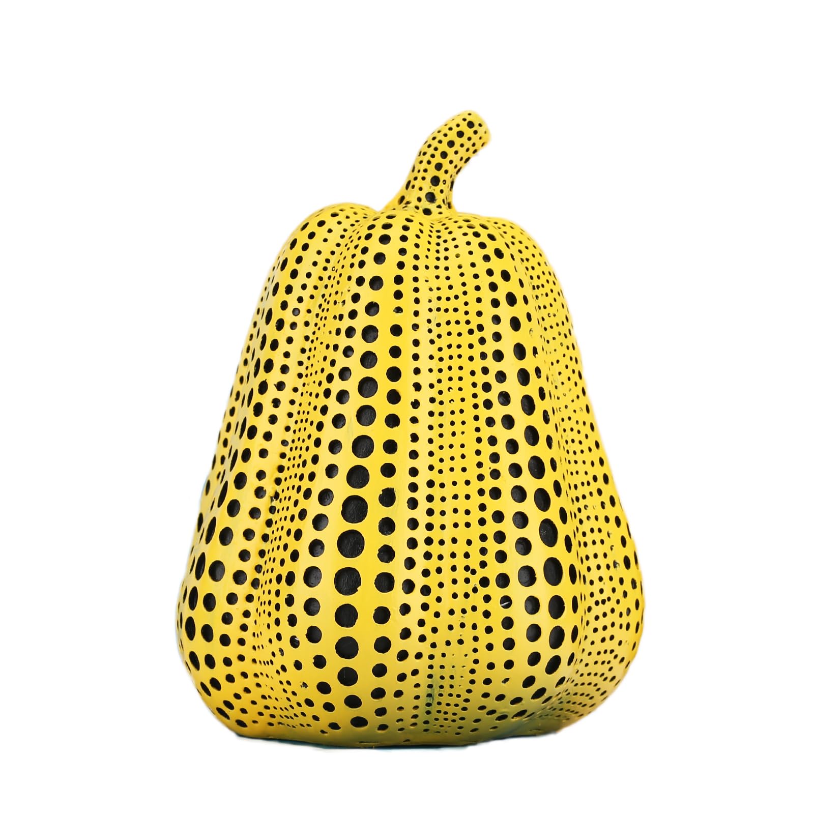 SHENGTIAN Pumpkin Statue, Yellow Polka Dot Pumpkin Statue, Mini Decorative Pumpkins Sculpture, Fake Pumpkin Props, Pumpkin Table Accent, Indoor Fake Pumpkin, Cool Pumpkin Decor (A-2(8.07 * 6.29in))