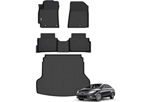 ANBINGO® Floor Mats & Cargo Liner for Kia Forte 2019-2024丨Custom for Forte S | EX | FE | LX | LXS | GT | GT-Line, 3D All Weather Car Floor Liners for Forte, Full Set