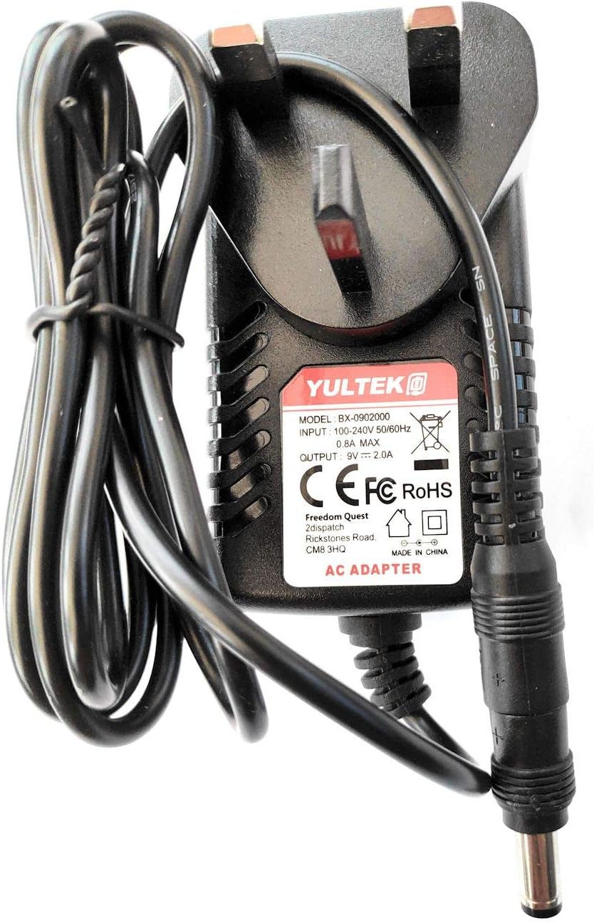 Yultek Replacement 9V 500mA AC-DC Adaptor JAD-0900500E: Amazon.co.uk ...
