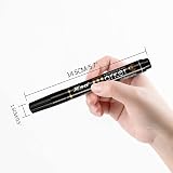 ABEIER Black Permanent Marker Pens Bullet Tip 6-Count for Wood Stone Plastic view 2