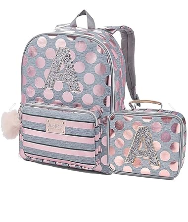 cheetah initial sequin backpack