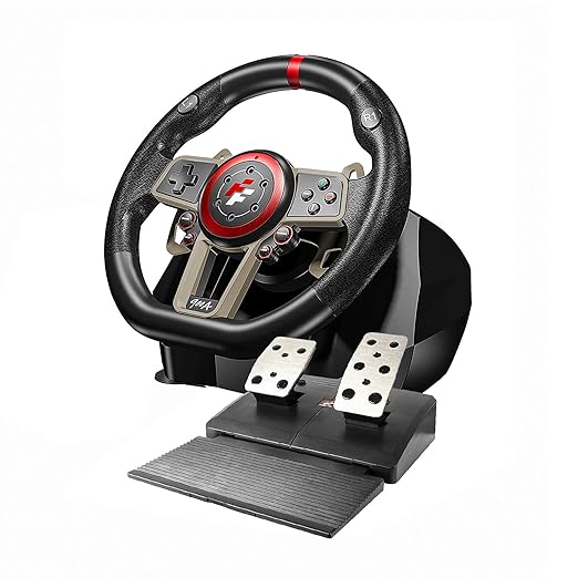 Game Racing Wheel, PC Racing Wheel, Universal USB Car Sim 270/900 Degree Race