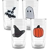 Tervis Made in USA Double Walled Halloween Screams and Dreams Insulated Tumbler Cup Keeps Drinks Cold & Hot, 16oz - 4pk, Assorted