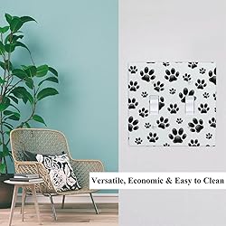 Pznen Paw Print 2-Gang Wall Plate Dual Switch