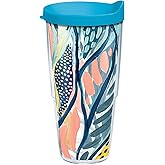 Tervis EttaVee Abstract Made in USA Double Walled Insulated Tumbler Travel Cup Keeps Drinks Cold & Hot, 24oz, Classic